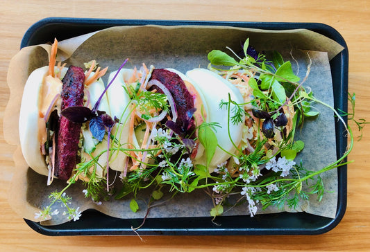 Beef & Beetroot Bao Buns by Mike