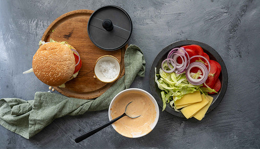 Double-Beef and Cheese Smash Burger