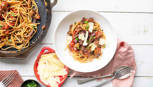 Sausage + Cherry Tomato Pasta