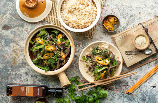 Ginger, Sesame and Coriander Beef Stir Fry