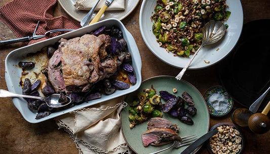 Inspiration This Easter: Rolled Lamb Roast with Brussel Sprouts