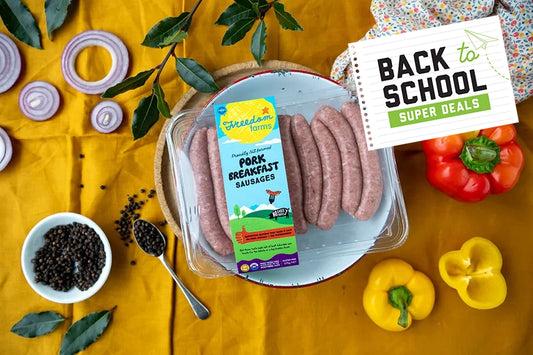 Twin Pack Freedom Farms Pork Breakfast Sausages