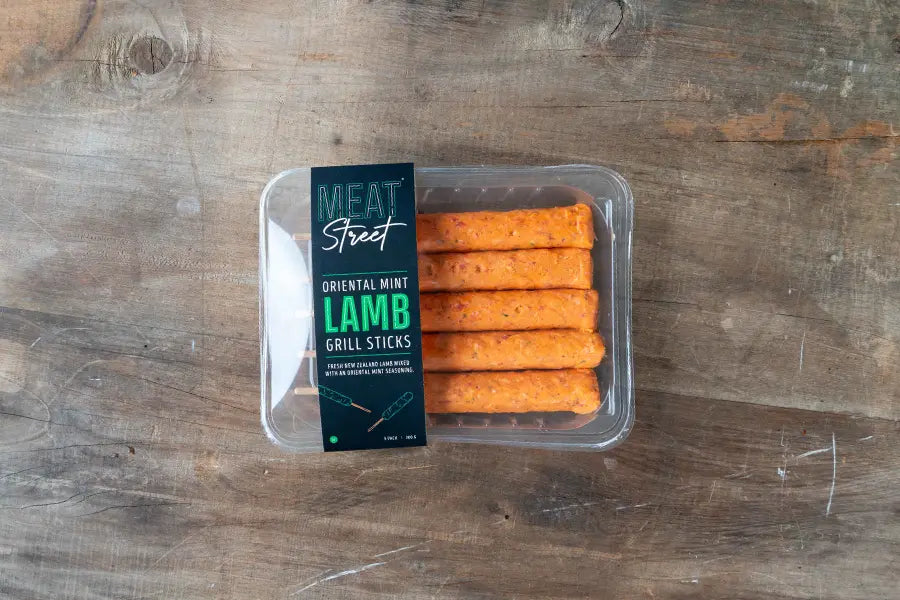 300g Meat Street Oriental Mint Lamb Grill Sticks