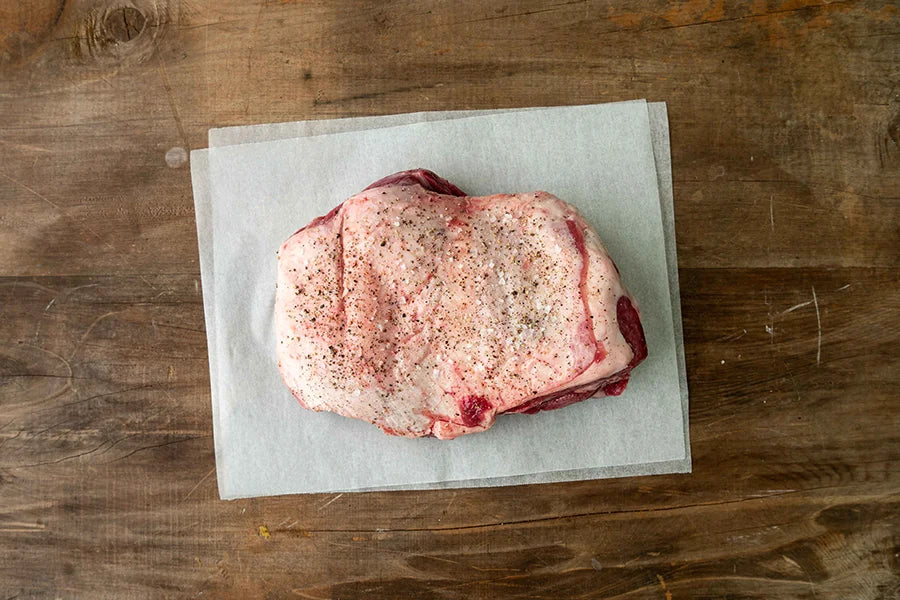 lamb roast on baking paper