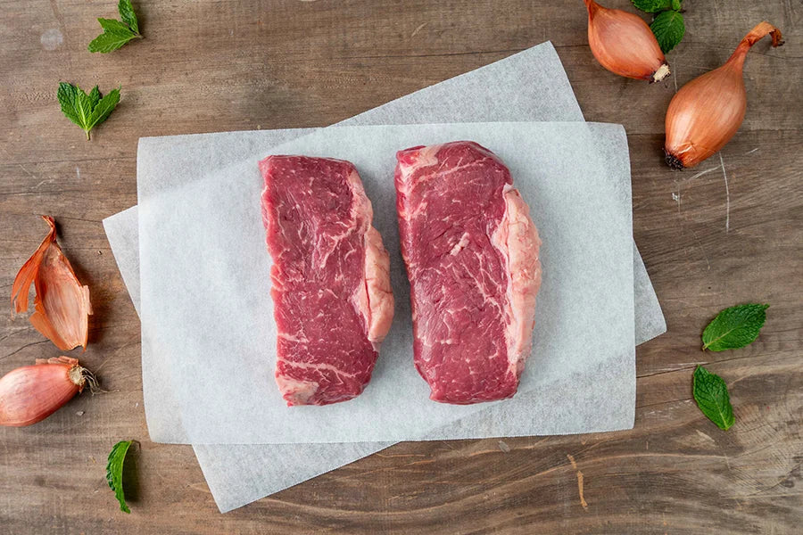 two Angus Sirloin Steaks