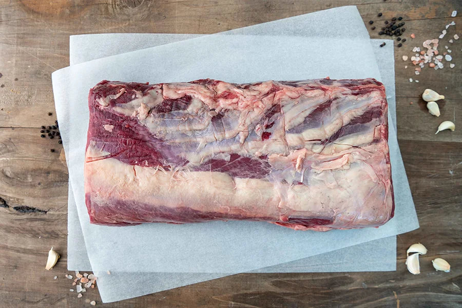 Large Whole Angus Beef Scotch Fillet, with garlic and salt